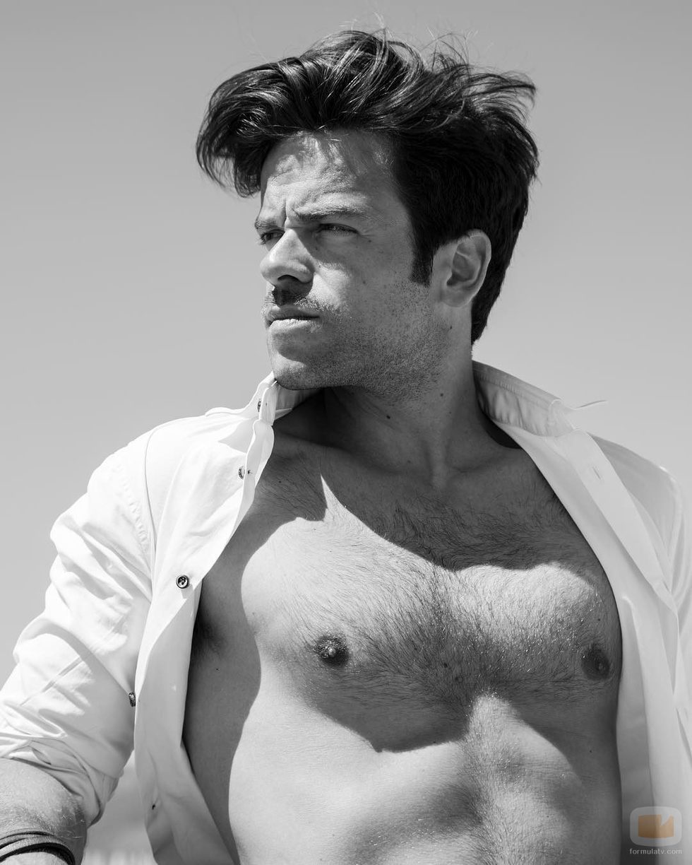 Ricky Merino, concursante de 'OT 2017', posa dejando su torso desnudo