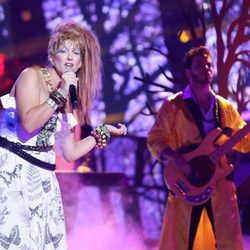 Lucía Jiménez es Cyndi Lauper en la gala 4 de 'Tu cara me suena 6'