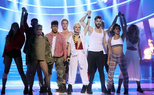 Lucía Gil es P!NK en la quinta gala de 'Tu cara me suena'