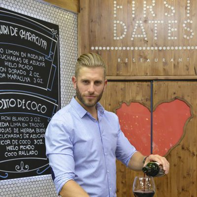 Matías Roure en el nuevo restaurante de 'First Dates'