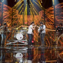 Cepeda canta con Morat en la Gala 2 de 'OT 2017'