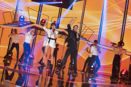 Aitana y Agoney interpretan la canción "Can't stop the feeling" en la gala 2 de 'OT 2017'