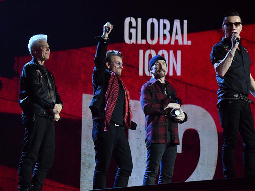 U2 en los premios MTV EMAs 2017