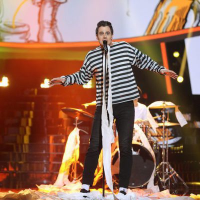 David Amor imita a Pablo Carbonell en la Gala 8 de 'Tu cara me suena'