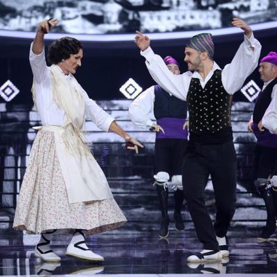 Fran Dieli bailando una jota como Imperio Argentina en 'Tu cara me suena'