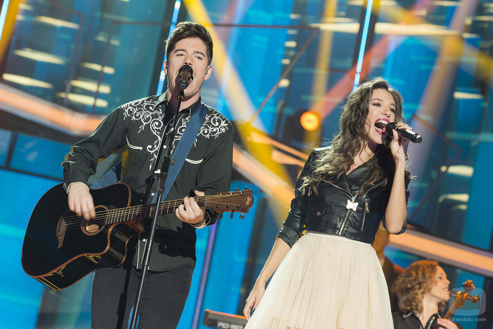 Roi y Ana Guerra actúan juntos en la Gala 4 de 'OT 2017'