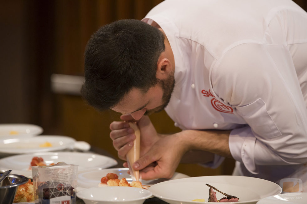 Saúl Craviotto en el duelo final de 'MasterChef Celebrity 2'