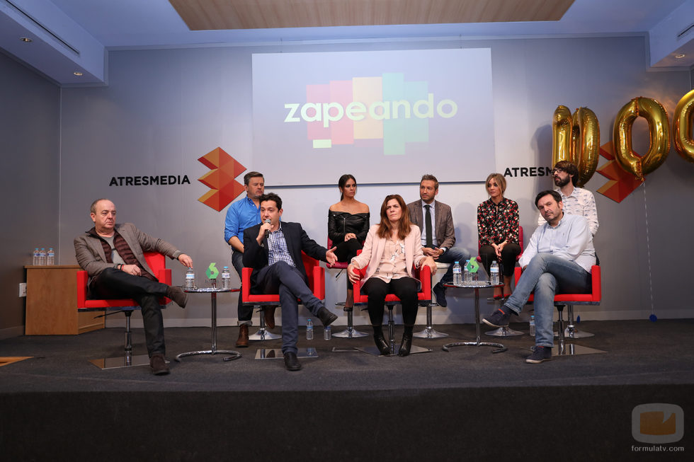 El equipo de Zapeando celebra los 1000 programas
