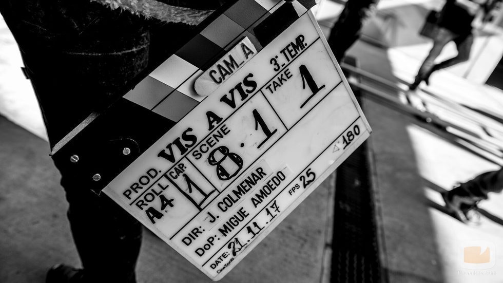 Claqueta del primer día de rodaje de la tercera temporada de 'Vis a Vis'