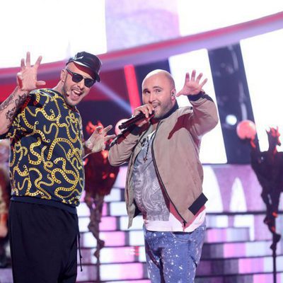 David Amor y Kiko Rivera en la novena gala de 'Tu cara me suena'