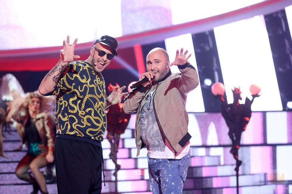 David Amor y Kiko Rivera en la novena gala de 'Tu cara me suena'