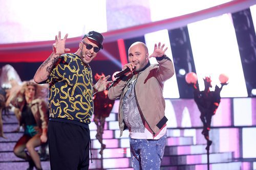 David Amor y Kiko Rivera en la novena gala de 'Tu cara me suena'