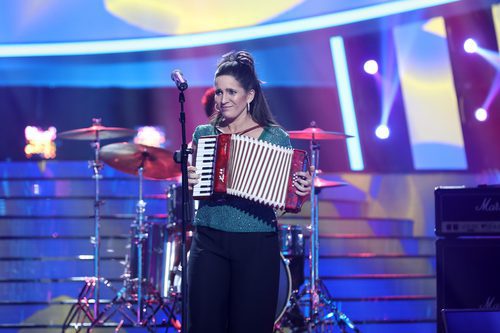 Lucía Jiménez imita a la mexicana Julieta Venegas en 'Tu cara me suena'