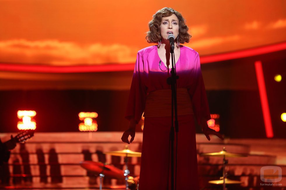 Pepa Aniorte se transforma en Ana Belén en 'Tu cara me suena'