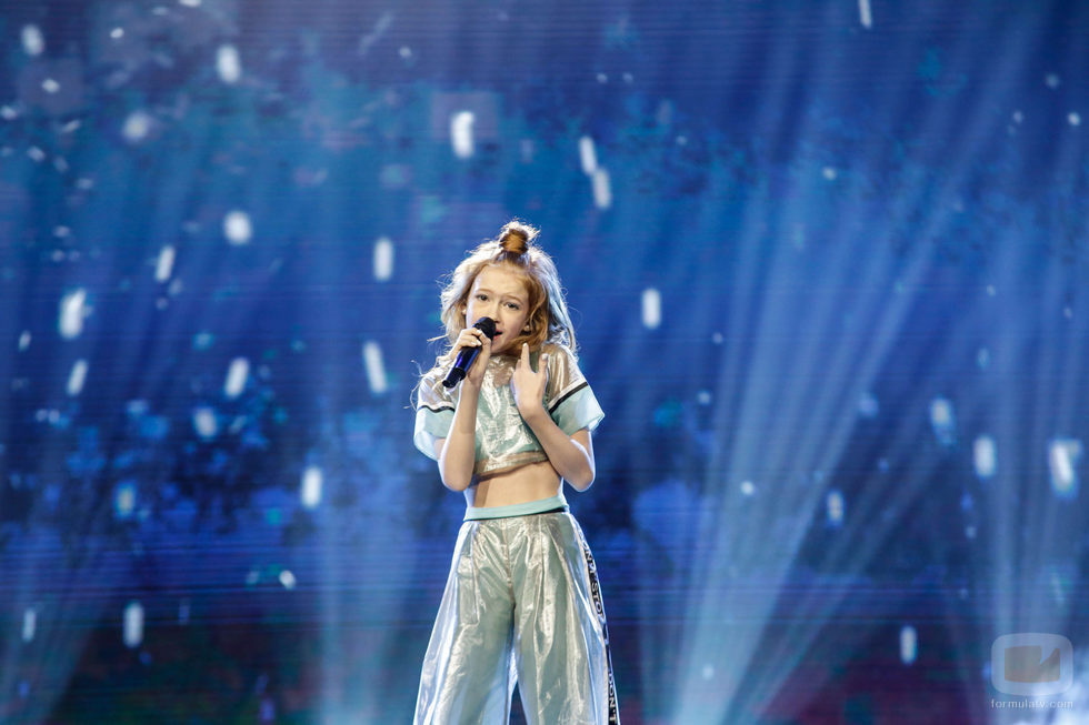 Anastasiya Baginska en Eurovisión Junior 2017 como representante de Ucrania