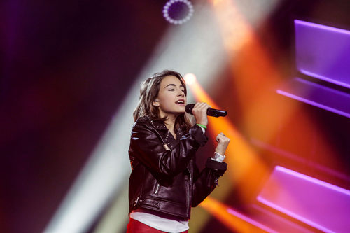 Maria Iside Fiore en Eurovisión Junior 2017 como representante de Italia