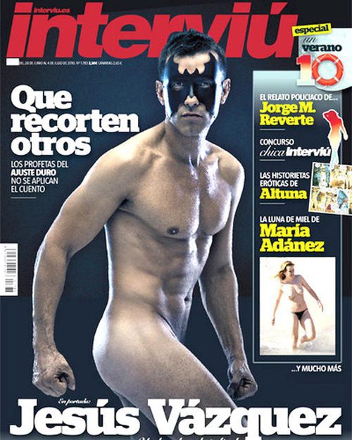 Jesús Vázquez se desnuda para la portada de Interviú