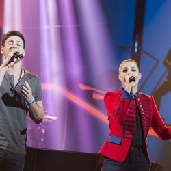 Miriam y Cepeda en la gala 5 de 'OT 2017'