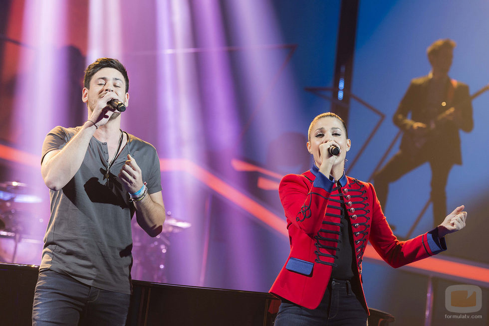 Miriam y Cepeda en la gala 5 de 'OT 2017'