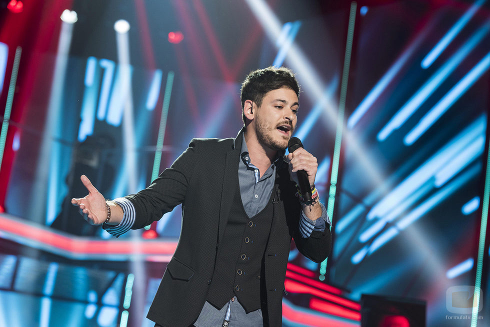 Luis Cepeda en su actuación de la Gala 7 de 'OT 2017'