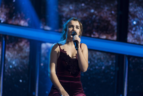 Amaia en su halagada actuación de la Gala 7 de 'OT 2017'