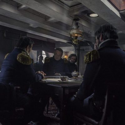 La tripulación de los barcos hablando en 'The Terror'