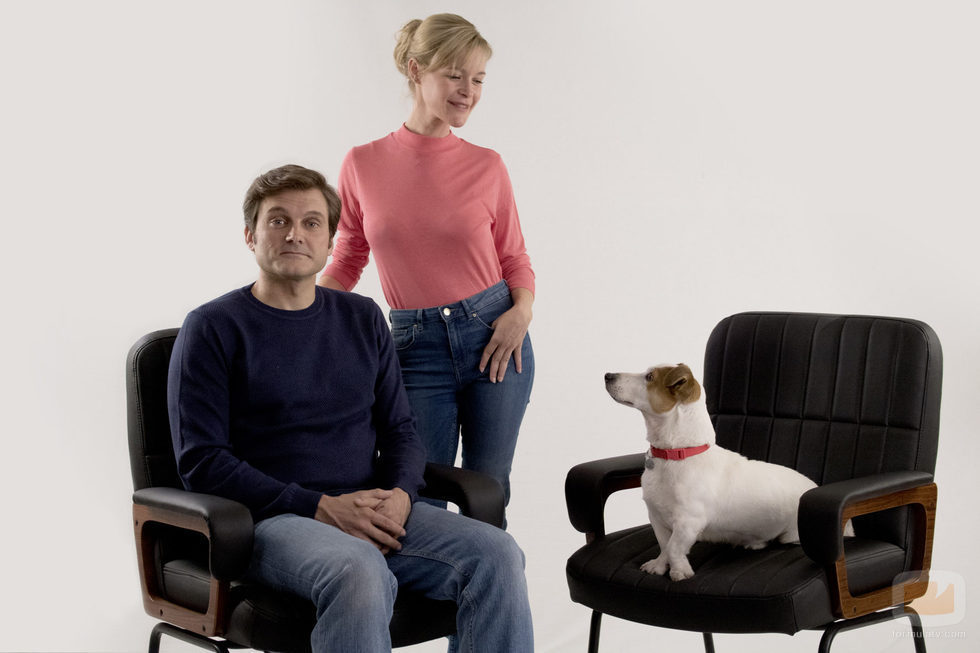 Alberto y Marta posan junto a Max en 'Sabuesos'