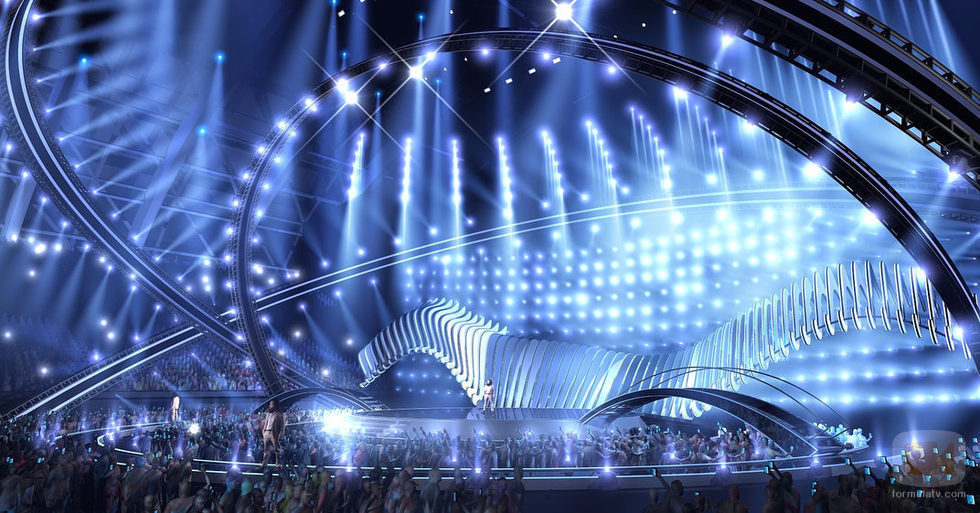 El diseño del escenario de Eurovisión 2018