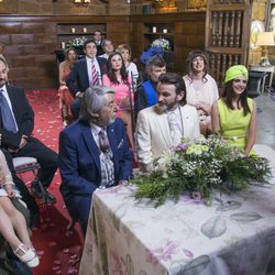 Vicente, Fermín y todos los invitados en la boda en el último capítulo de la décima temporada de 'La que se avecina'