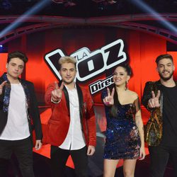 Pedro, Samuel, Alba y Gabriele, finalistas de 'La Voz 5'