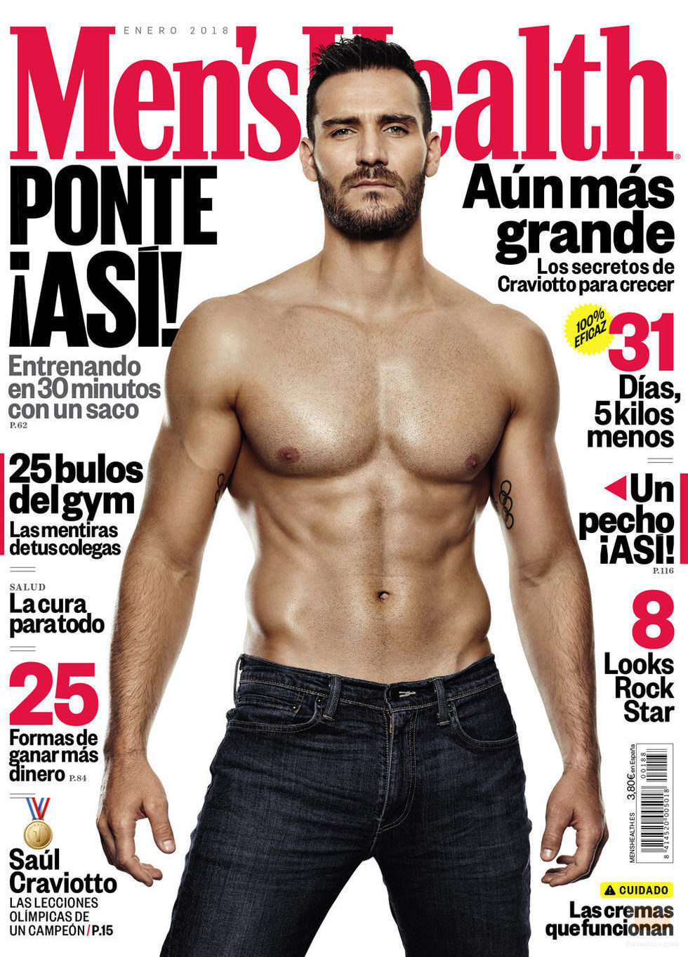 Saul Craviotto posa para la portada de Men's Health