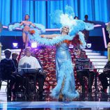 La Terremoto de Alcorcón imita a Gracita Morales vestida de vedette en la duodécima gala de 'Tu cara me suena'