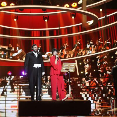 Lucía Jiménez y Edu Soto son Liza Mnielly y Pavarotti en la duodécima gala de 'Tu cara me suena'
