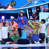 Pepa Aniorte imitando a Elsa Baeza en la duodécima gala de 'Tu cara me suena'