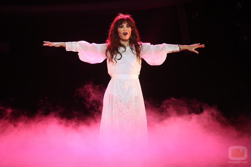 Soraya interpretando "Wuthering heights" en la duodécima gala de 'Tu cara me suena'