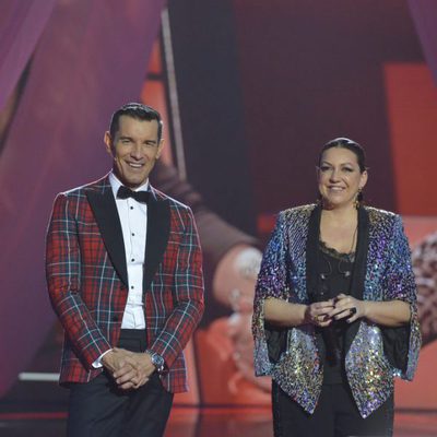 Jesús Vázquez y Niña Pastori en la final de 'La Voz 5'