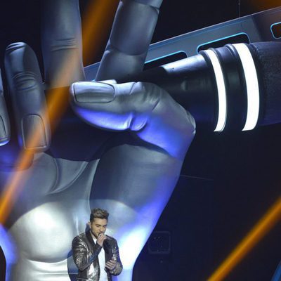 Samuel Cuenda cantando en la final de 'La Voz 5'