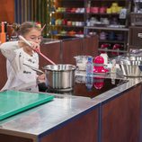 Mara en el tercer programa de 'Masterchef Junior 5'