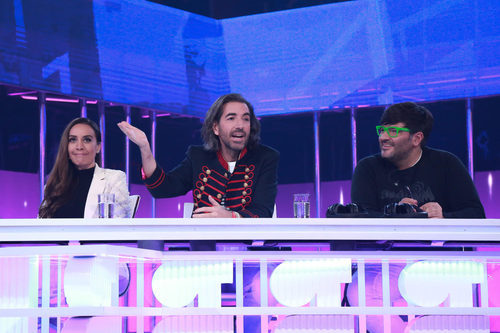 Mónica Naranjo, Joe Pérez-Orive y Wally López en la Gala 9 de 'OT 2017'