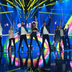 Los concursantes de 'OT 2017' cantan "Hoy puede ser un gran día" en la Gala 9