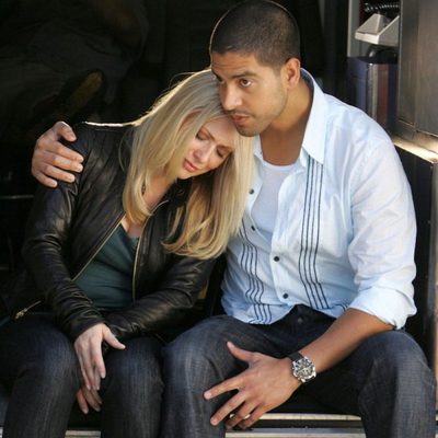 Emily Procter y Adam Rodriguez en 'CSI Miami'