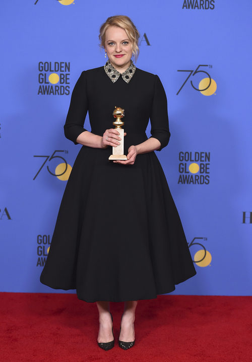 Elisabeth Moss, ganadora del Globo de Oro 2018 a Mejor actriz de drama