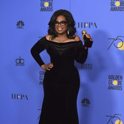 Oprah Winfrey, ganadora del premio honorífico Cecil B. DeMille en lo Globos de Oro 2018