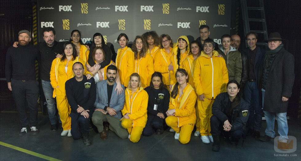 El reparto al completo en la presentación de la tercera temporada de 'Vis a vis'