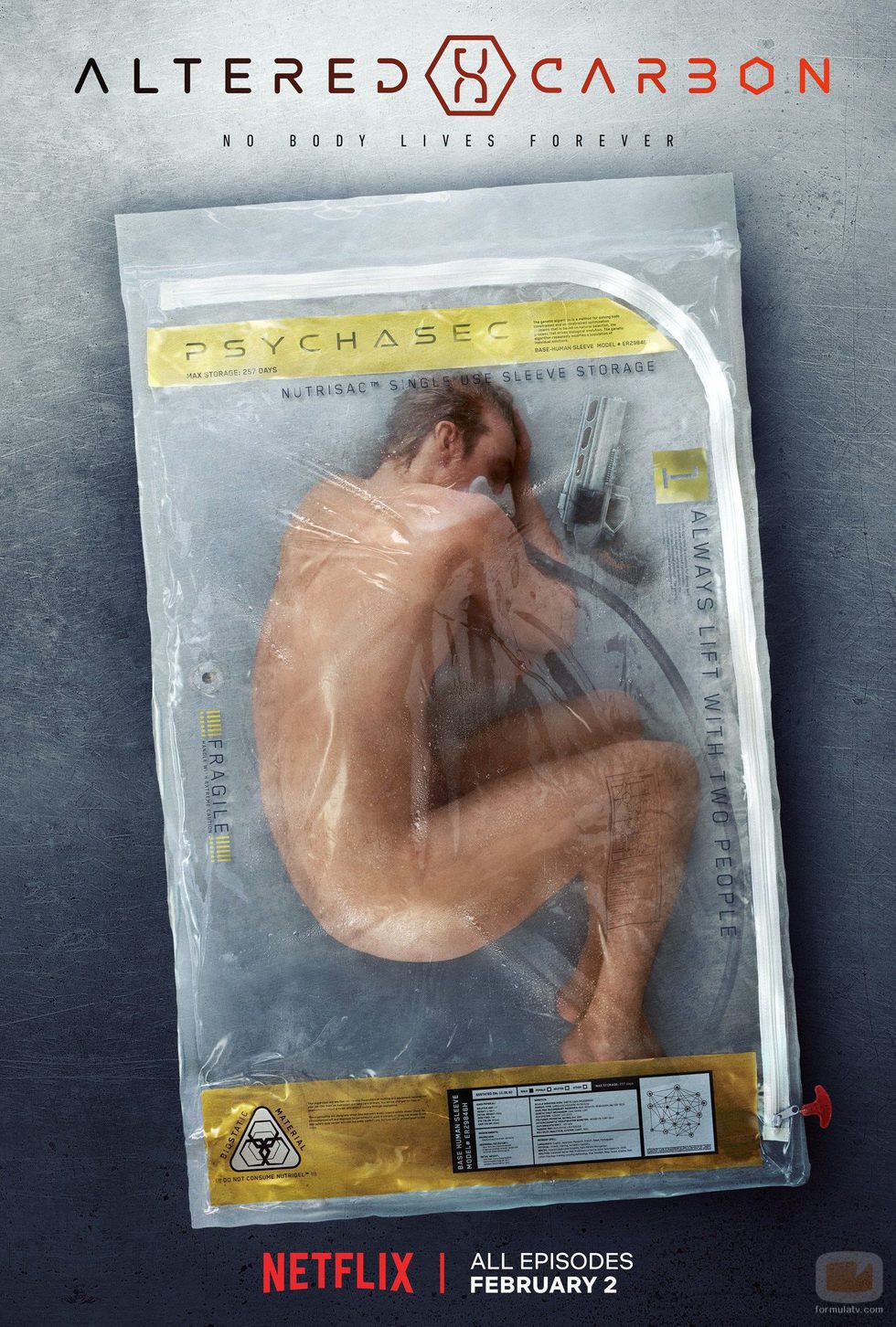 Cartel de 'Altered Carbon', la serie futurista de Netflix