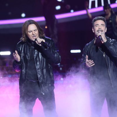Raúl Pérez interpreta a Jordi Sánchez de OBK en la gala 13 de 'Tu cara me suena'