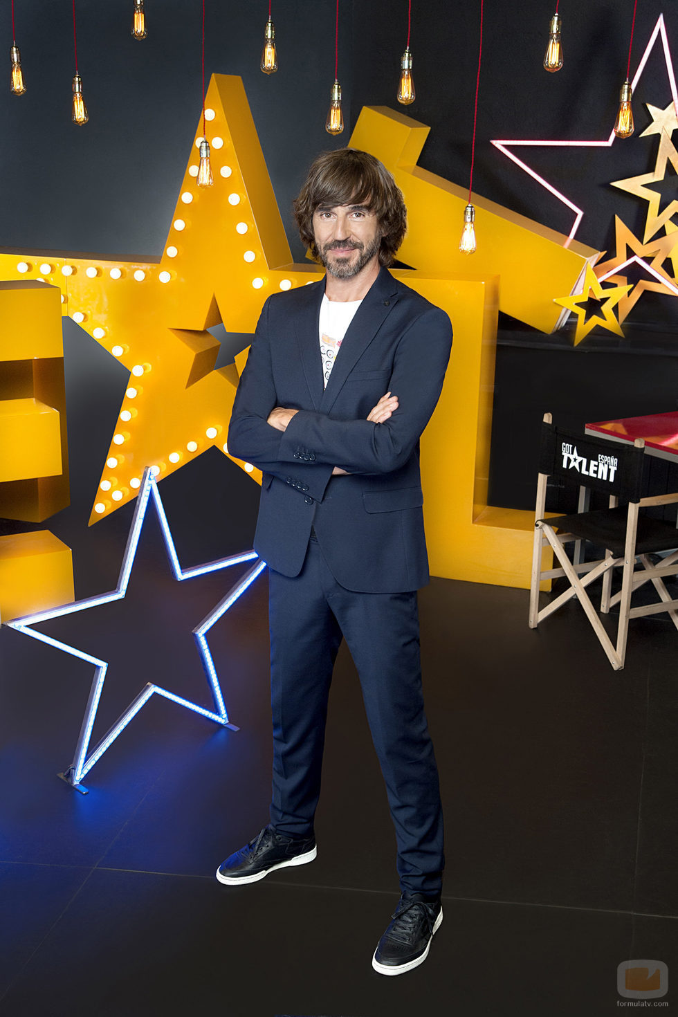 Santi Millán, con los brazos cruzados, en 'Got Talent España'