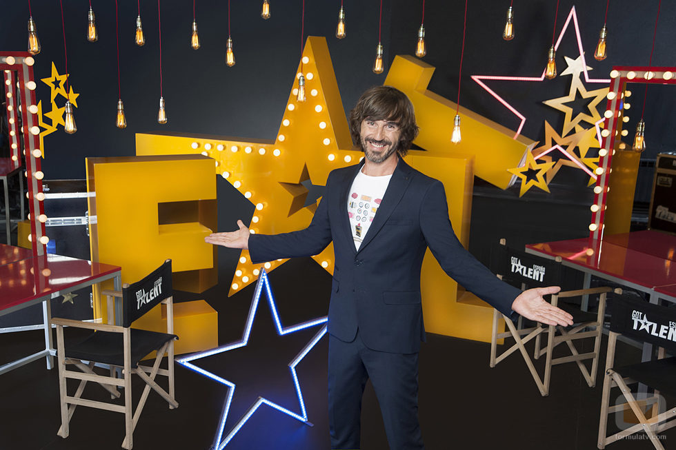 Santi Millán, sonriente, en la tercera edición de 'Got Talent España'