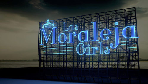 Cartel de las "Moraleja Girls" en 'Los reyes del barrio'