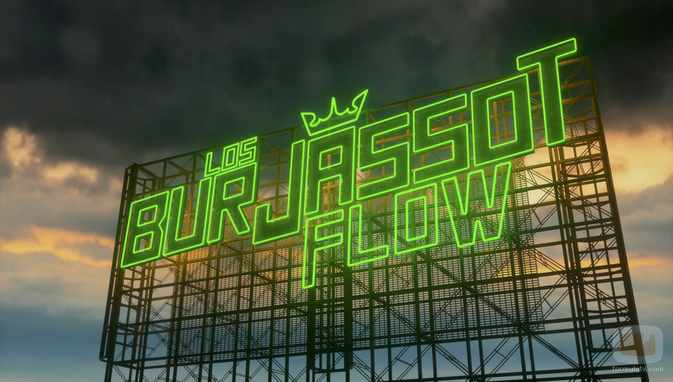 Cartel de "Burjassot Flow" en 'Los reyes del barrio'